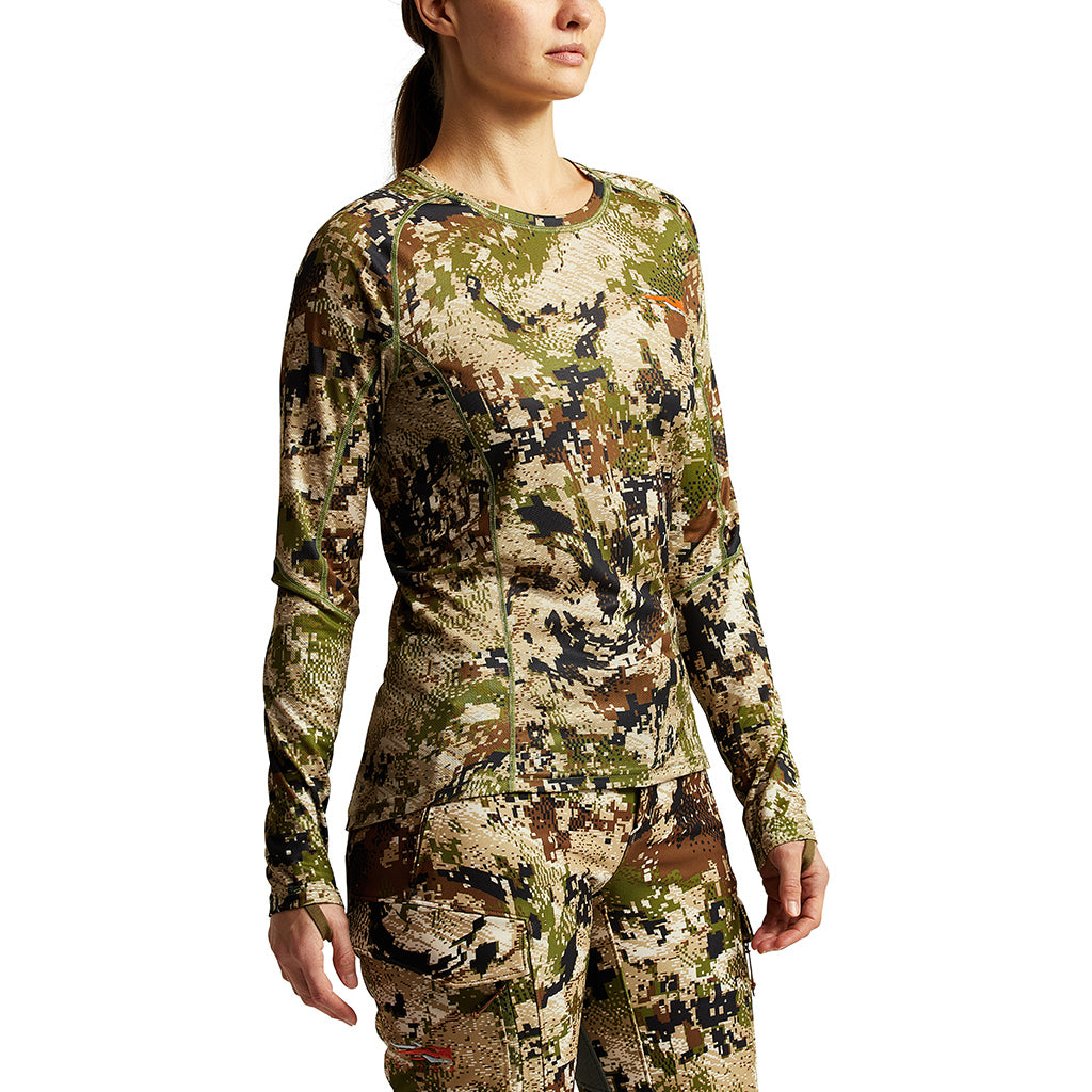 Women´s Core Lt Wt Crew - LS Optifade Subalpine