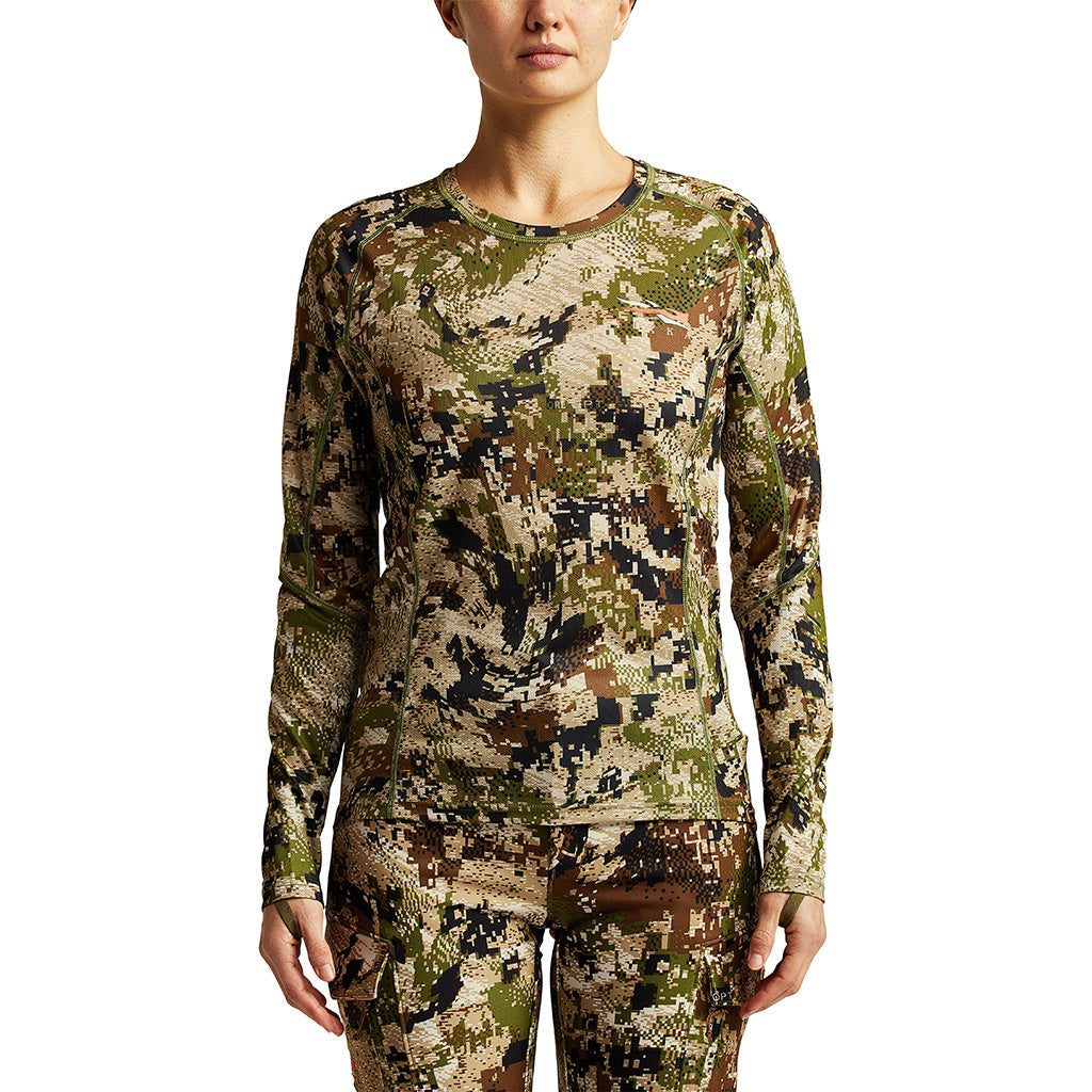 Women´s Core Lt Wt Crew - LS Optifade Subalpine