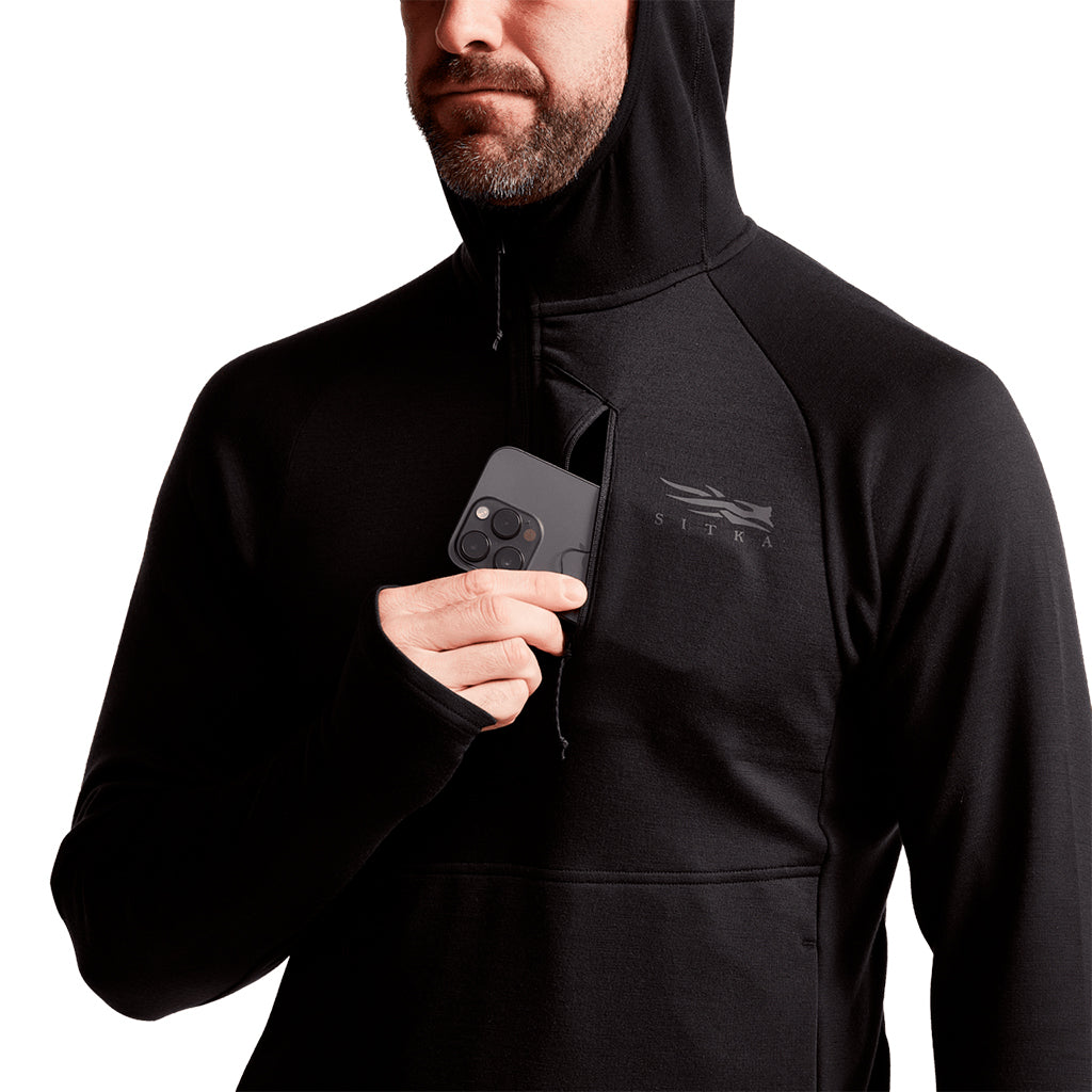 Core Merino 330 Hoody Sitka Black